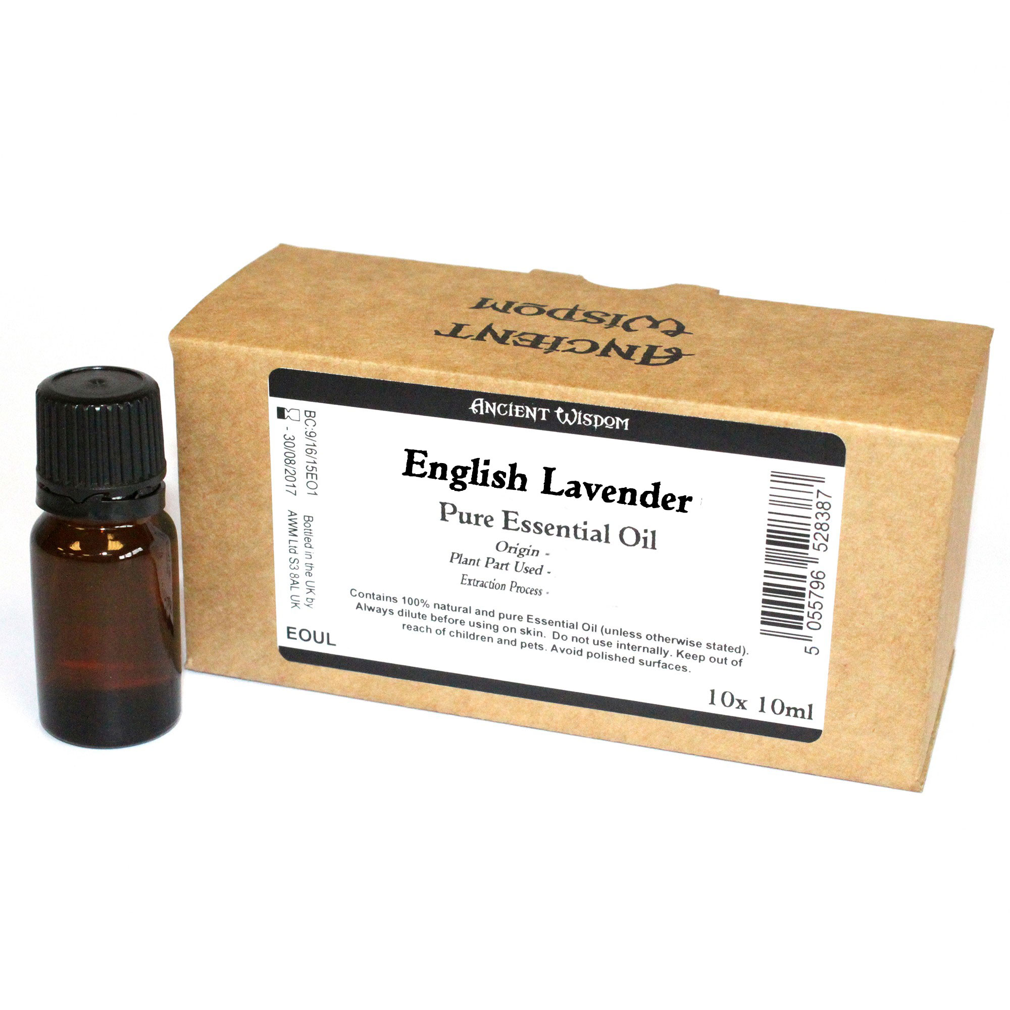 10x 10ml English Lavender Essential Oil 10x 10ml Unlabelled - 1 Piece (EOUL-90)