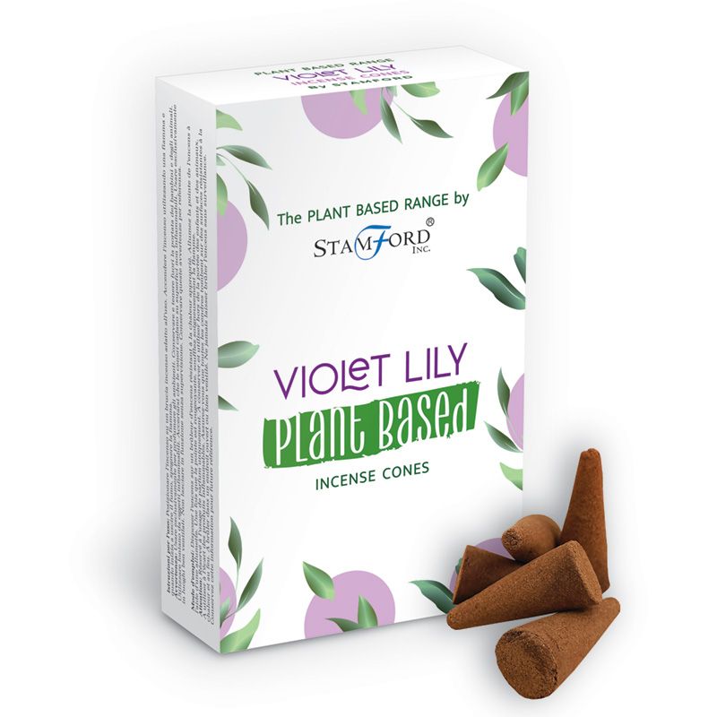 Plant Based Incense Cones - Violet Lilly - 1 Piece (SPBiC-12)