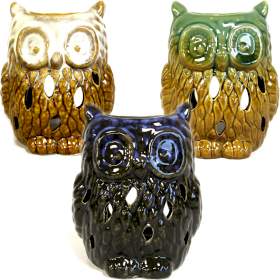 Classic Rustic Oil Burner - Owl (assorted) - 1 Piece (OBCS-01DS)